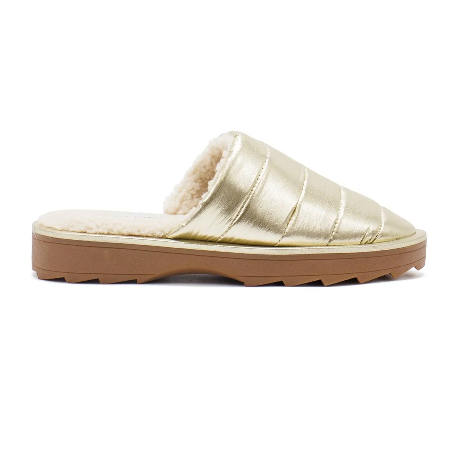 Steve Madden - Women's Chex Quilted Faux Fur Lined Slippers