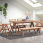 Valentina 6 Pieces Patio Furniture Set - Rattan / Natural