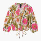 Echo - Women's Tropical Floral Blouson Top