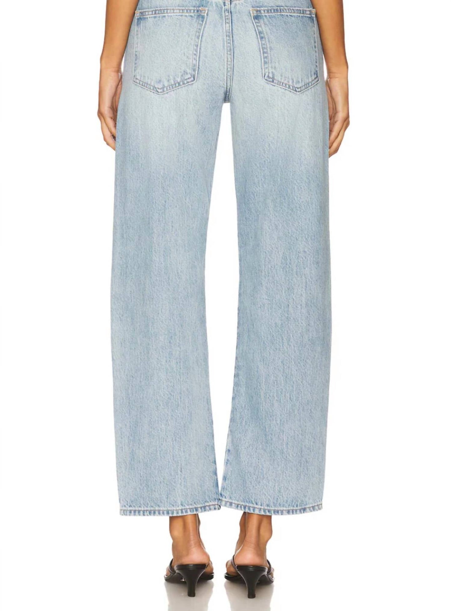 Pistola - Lexi Mid Rise Bowed Straight Leg Jeans