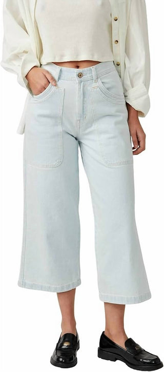 Free People - Piper Mid-rise Crop Wide Leg Jean