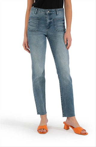 Kut From The Kloth Chrissie Fab Ab High Waist Cigarette Jeans In Trendy Size 00