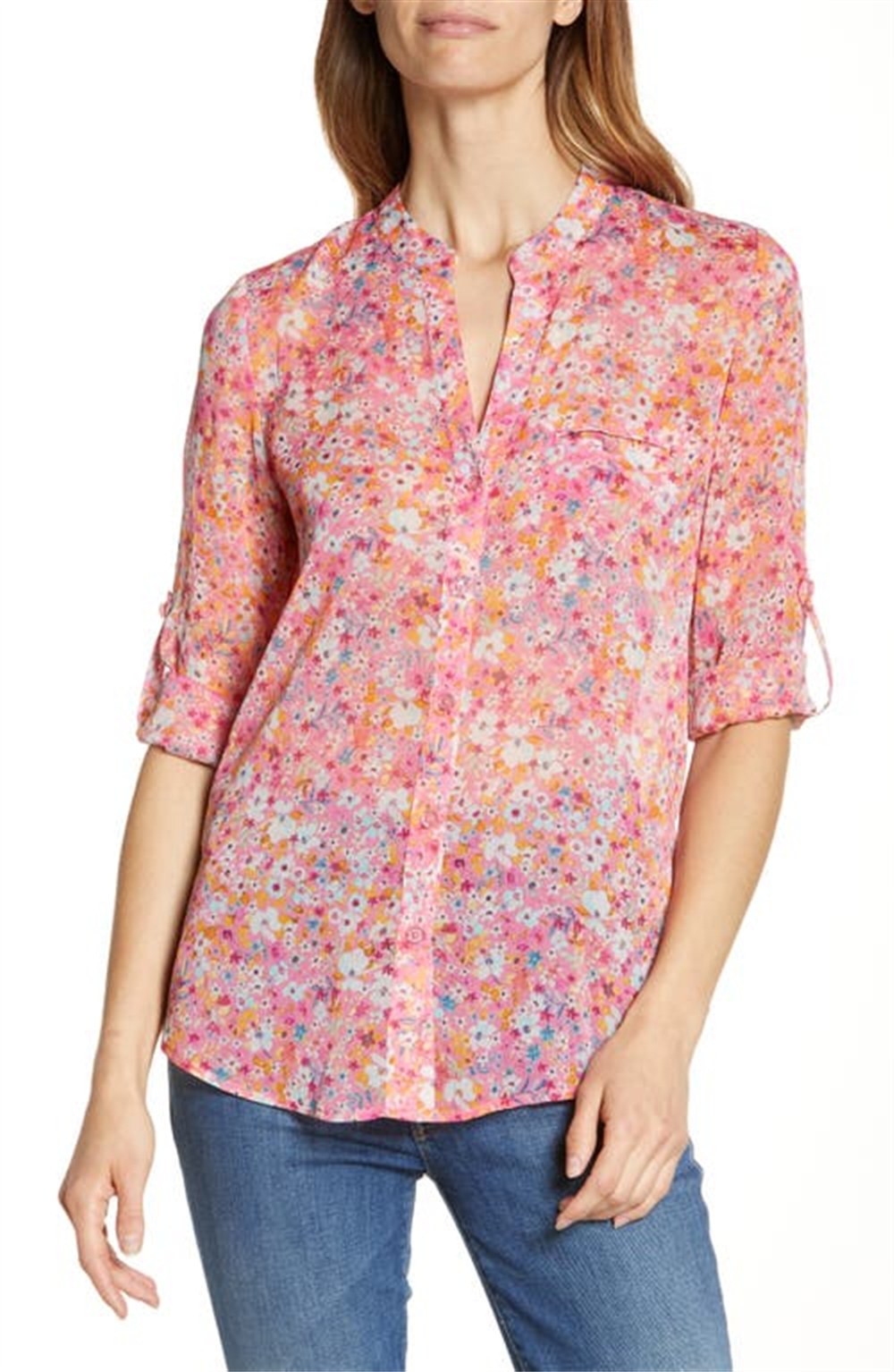 KUT from the Kloth Women's Potenza Pink Jasmine Top Size Small
