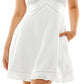 Speechless Junior's Crochet TrimSleeveless Dress White Size Large