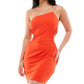 Speechless Junior's Side Cutouts Bodycon Dress Red Size Medium