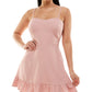 Speechless Junior's Ruffled Hem Dress Pink Size X-Small