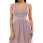Speechless Junior's Chiffon Cross Back Party Dress Purple Size 17