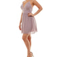Speechless Junior's Chiffon Cross Back Party Dress Purple Size 17