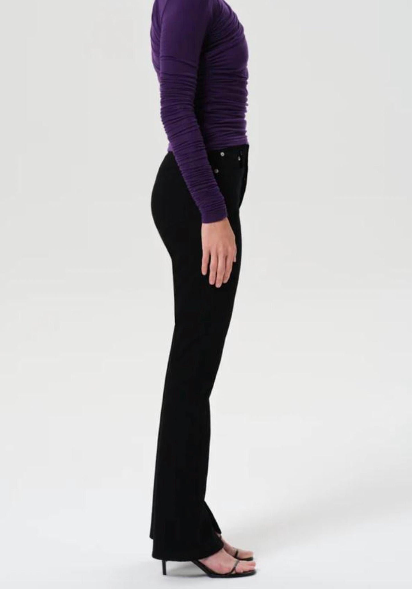Agolde - Ingram Split High-rise Skinny Jeans - PETITE