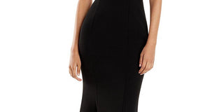 Aidan By Aidan Mattox Women's One Shoulder Gown Black Size 12