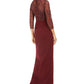 Adrianna Papell Women's Beaded Column Gown Red Size 16