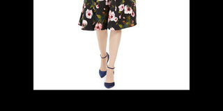 Adrianna Papell Women's Floral a Line Dress Black Size 12