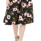 Adrianna Papell Women's Floral a Line Dress Black Size 12