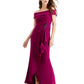 Adrianna Papell Women's Cascade Ruffle Gown Pink Size 14