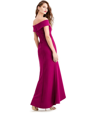 Adrianna Papell Women's Cascade Ruffle Gown Pink Size 14