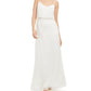 Adrianna Women's Papell Embellished Blouson Gown White Size 8