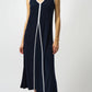 Joseph Ribkoff - V-neck Sleeveless Maxi A-line Dress