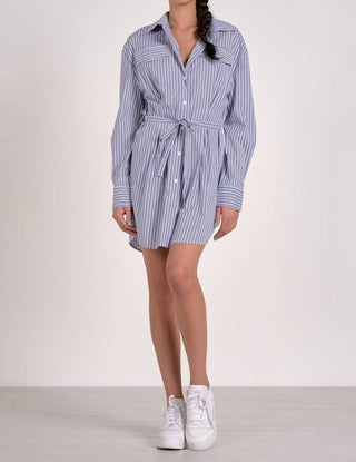 Elan - Striped Shirt Dress