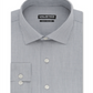 Kenneth Cole Men's Slim Fit Stripe Dress Shirt Gray Size 18X18.5