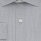 Kenneth Cole Men's Slim Fit Stripe Dress Shirt Gray Size 18X18.5