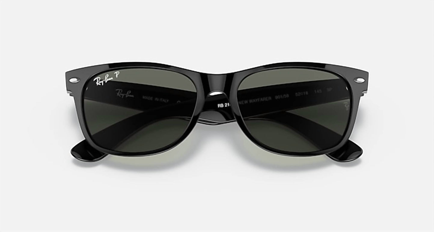 Ray Ban - New Wayfarer Classic Medium Polarized Sunglasses Rb2132 901/58