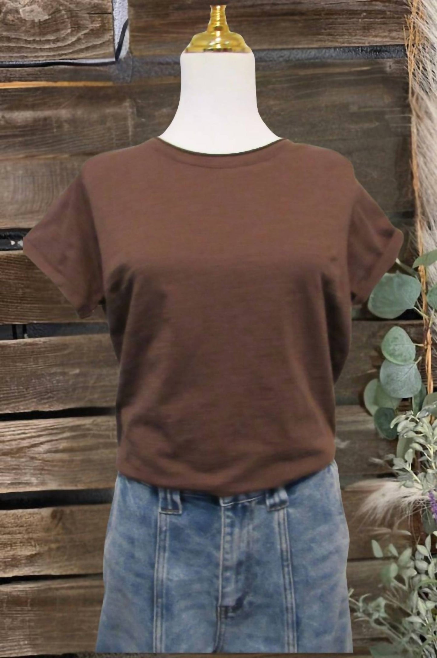 Aemi + Co - Women's Gwen Short Sleeve Lettuce Edge Top