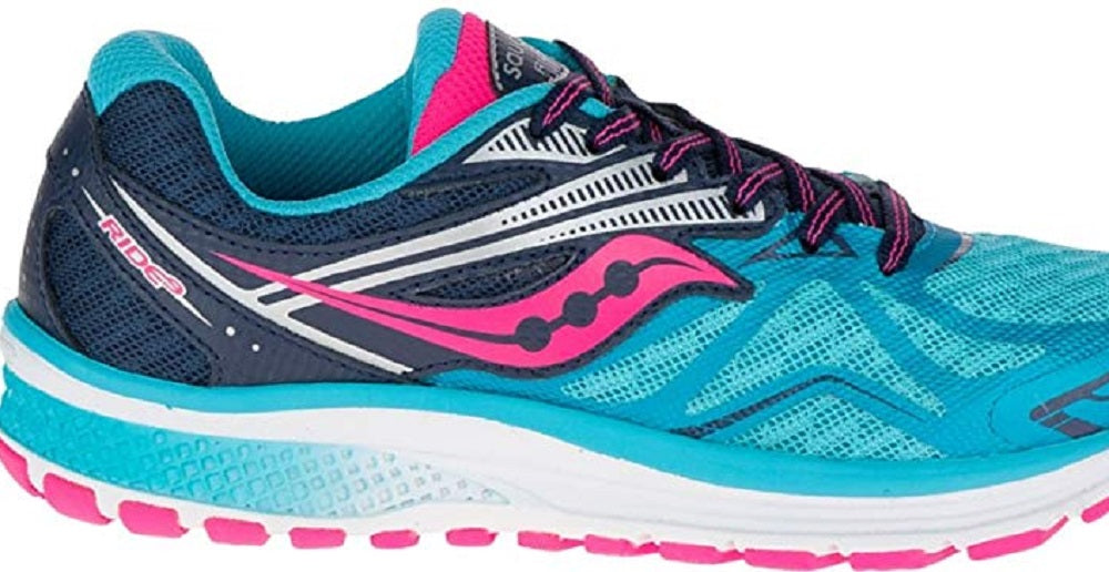 Saucony Girl'S Ride 9 Running Shoe Blue/Pink Size 6 M Us Big Kid