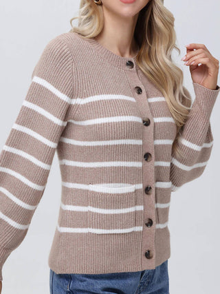 525 America - Josie Striped Cardigan