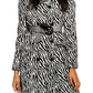 Topshop - Zebra Print Double Breasted Shimmer Coat