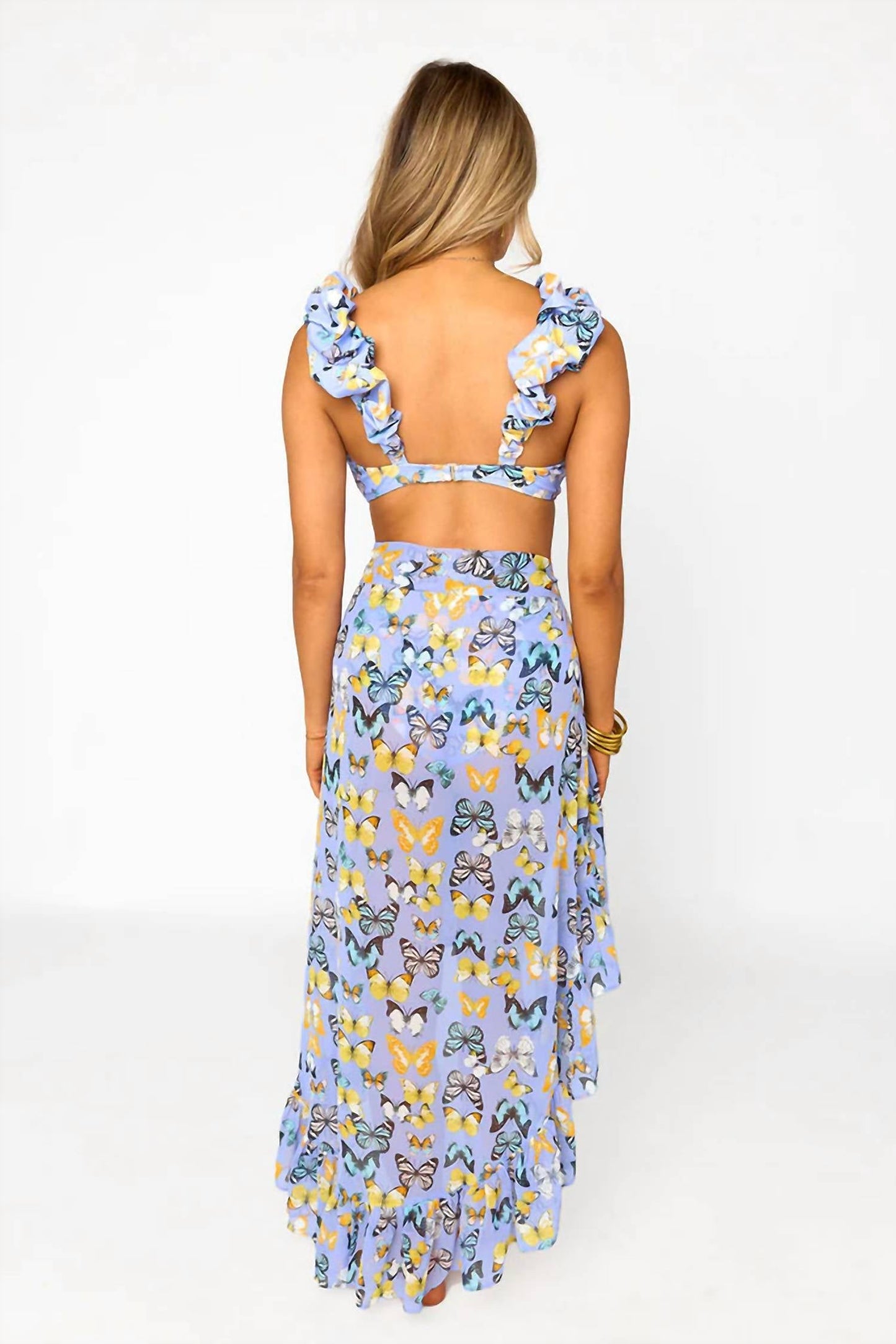 Buddylove - Cheek Bikini Bottom With Wrap Skirt Set