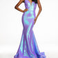 Ashleylauren - Long Fitted Sequin Mermaid Prom Dress