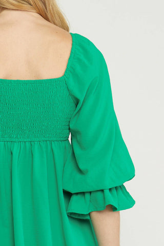 Entro - Square Neck Babydoll Top