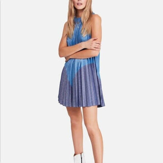 Free People - Pleated Glitter Mini Love Dress