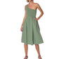 Nation Ltd - Connie One Shoulder Smocked Dress