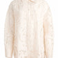 Alice + Olivia - FINLEY EYELET OVERSIZED BUTTON DOWN TOP