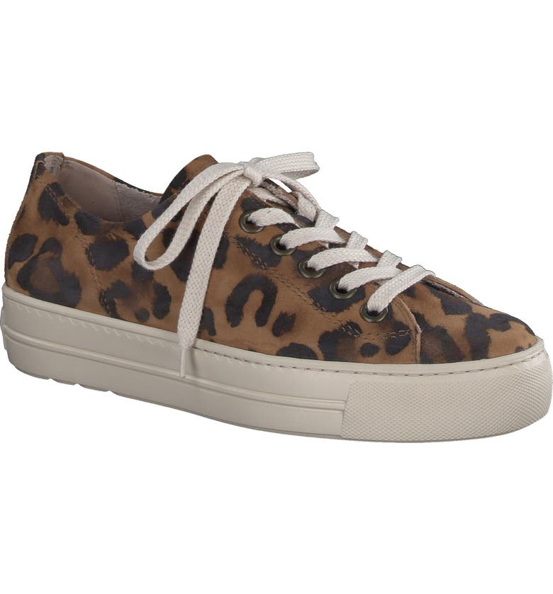 Paul Green Women's Bixby Platform Sneaker Brown Size 6.5 M