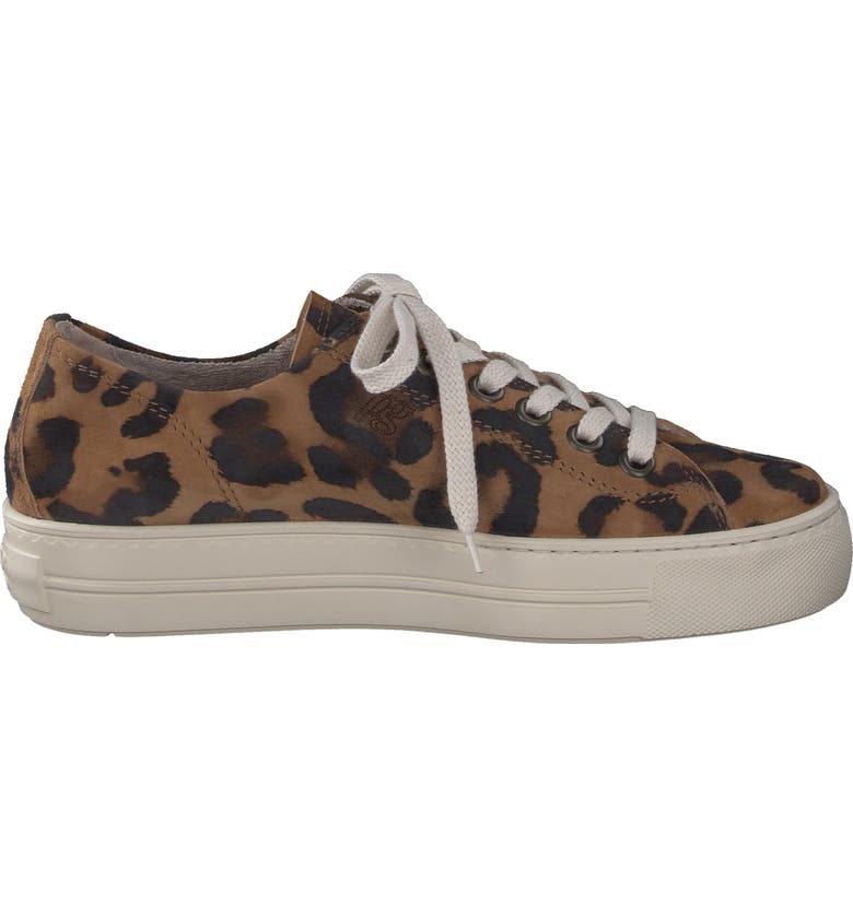 Paul Green Women's Bixby Platform Sneaker Brown Size 6.5 M
