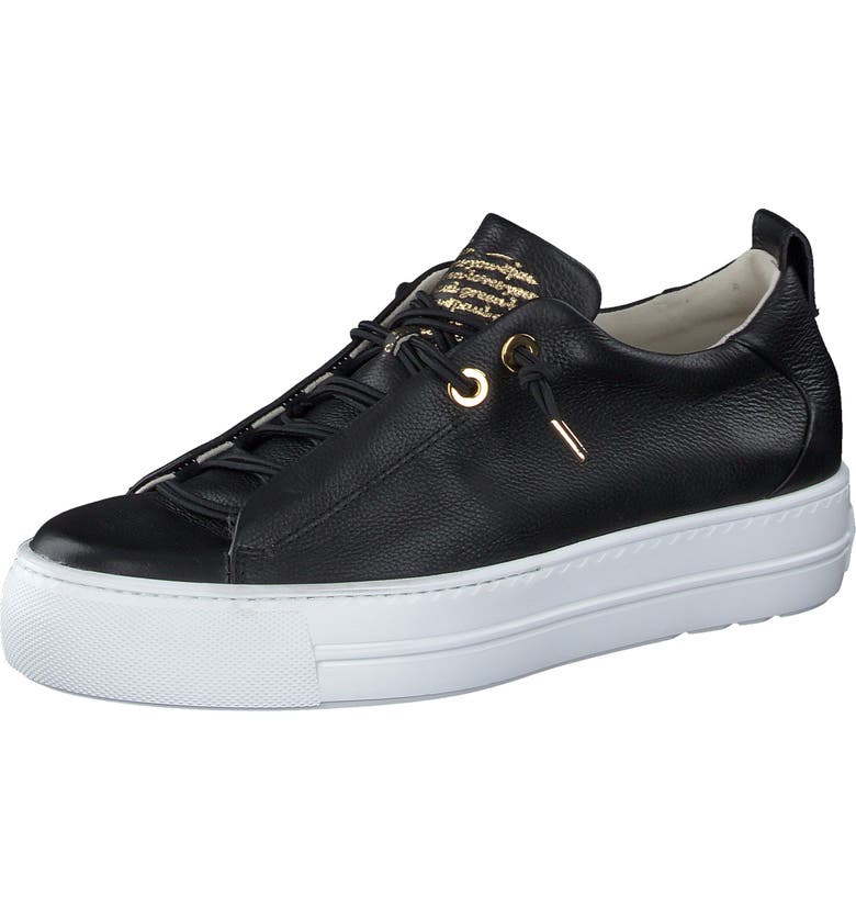 Paul Green Women's Faye Sneaker Black Size 8 M