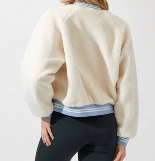 Baevely By Wellmade - Cloud Nine Varsity Jacket