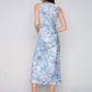 Charlie B - Sleeveless with Rushed Drawstring Dress