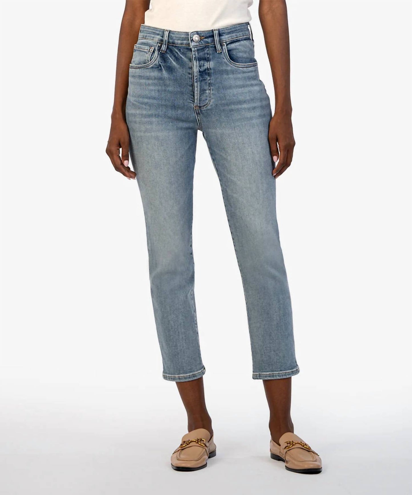 Kut From The Kloth - Elizabeth High Rise Crop Straight Leg Jeans