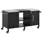 K&K 72.4' Large Grill Table for Big Green Egg