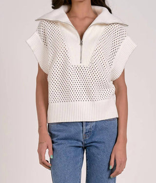 Elan - Allie Zip Up Sweater