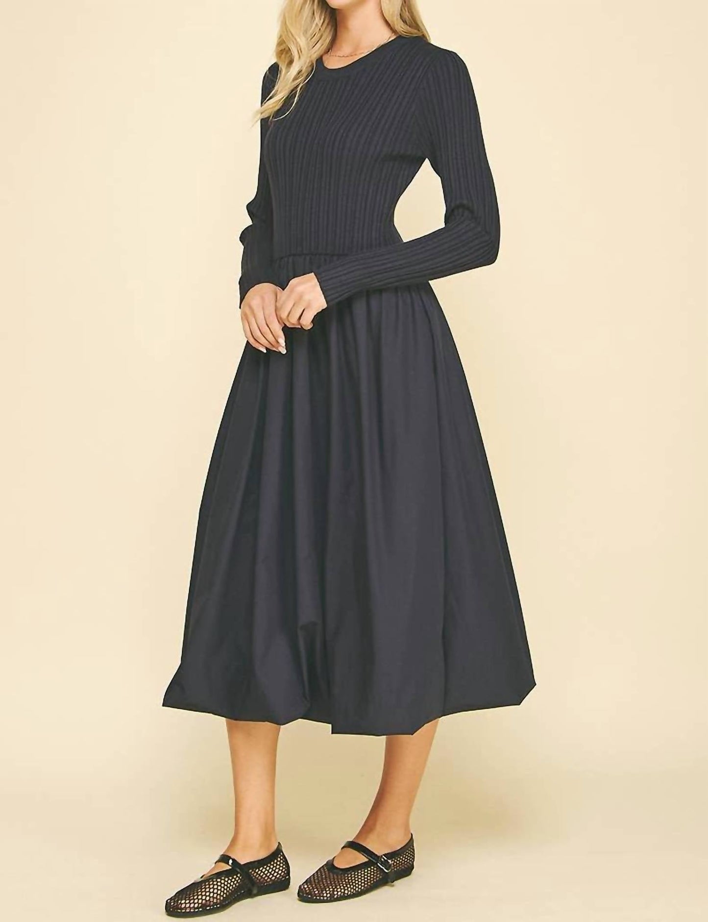 Pinch - Bubbly Long Sleeve Midi Dress