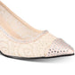 Caparros Women's Quillian Lace Pumps Brown Size 8 M