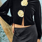 Ciao Lucia - Javiera Velvet Rosette Jacket