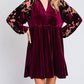 Umgee - Alice V-neck Mini Dress
