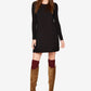 BCBGMAXAZRI Women's Maternity Jersey A Line Dress Black Size X-Small