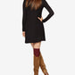 BCBGMAXAZRI Women's Maternity Jersey A Line Dress Black Size X-Small