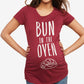 Motherhood Maternity Women's Bun In The Oven Maternity Tee Red Size Small